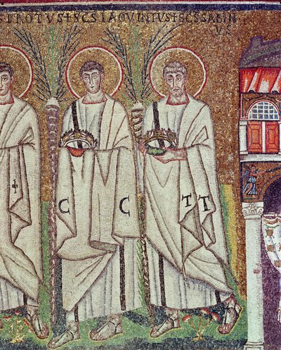 Procession of the Martyrs (detail) by Byzantine School